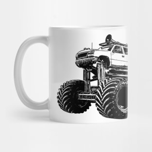 Monster Truck Silhouette Mug